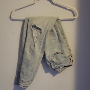 Light wash ripped jeans